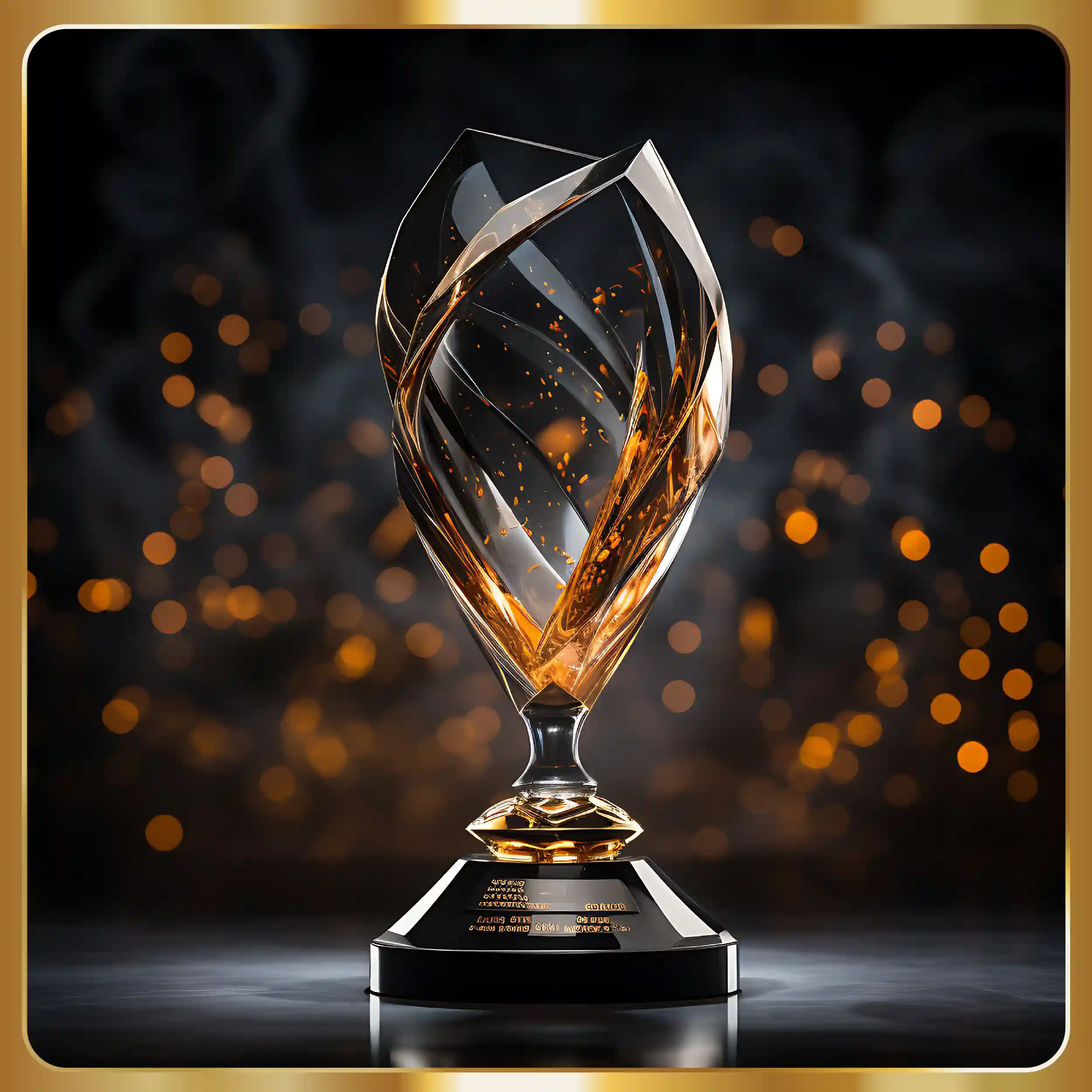 Sparkling crystal award